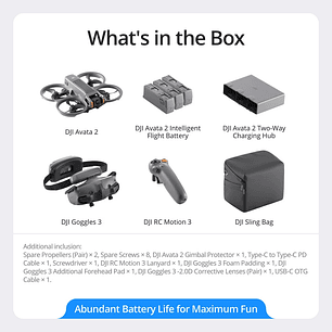 DJI Avata 2 Fly More Combo (Three Batteries)