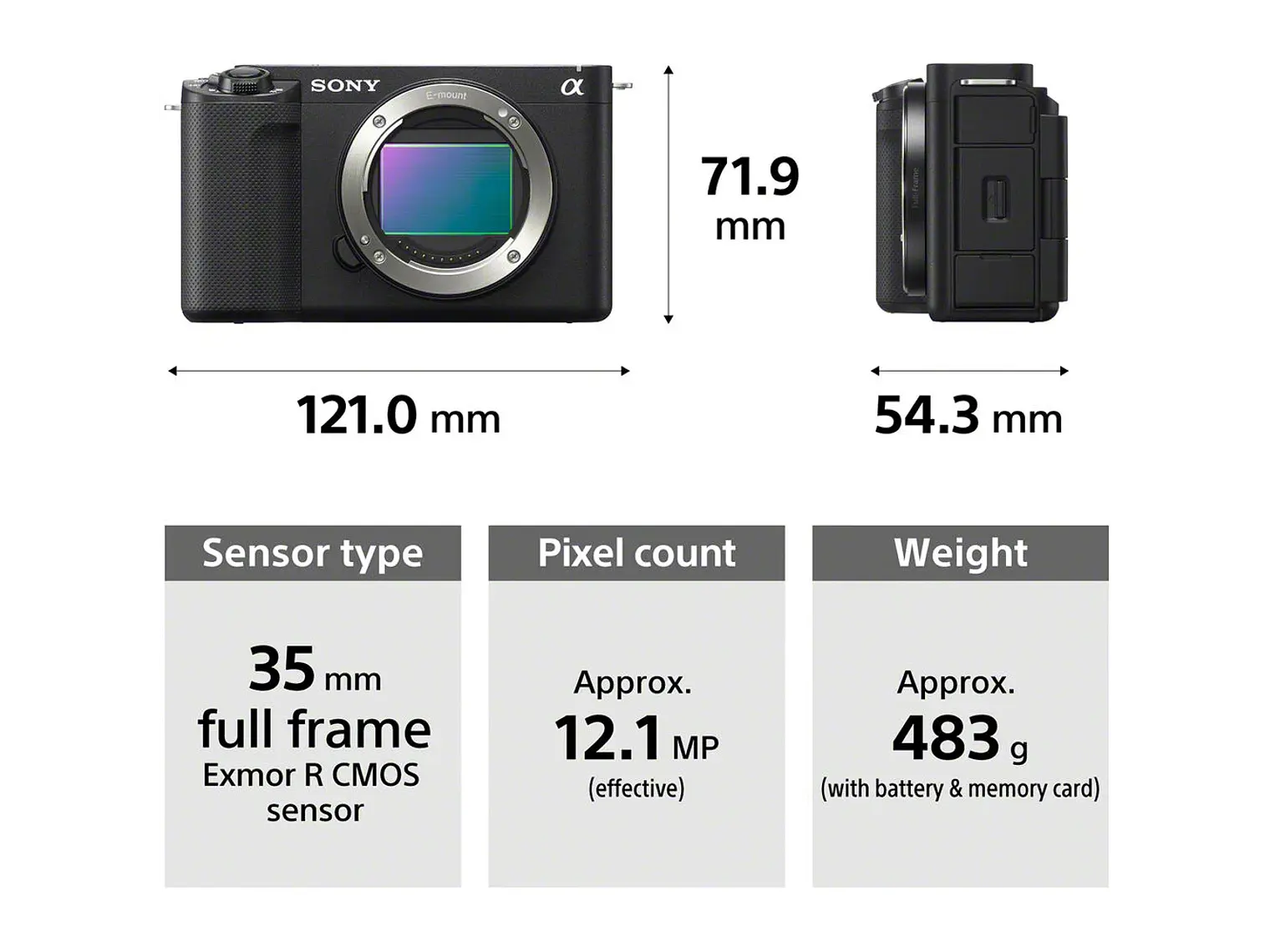 Sony ZV-E1 BODY NEGRO 2