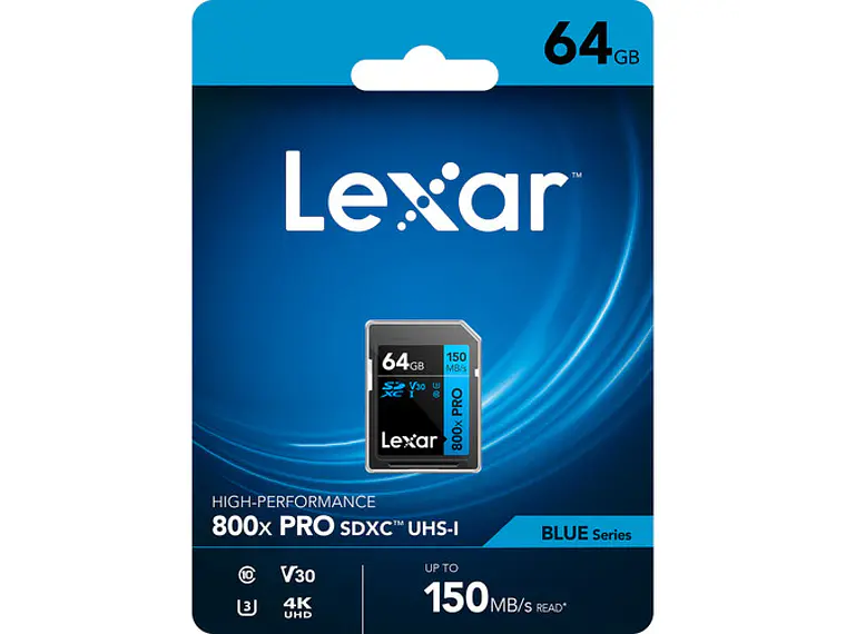 Tarjeta de Memoria Lexar Profesional 64GB SDHC 800x PRO UHS-I 2