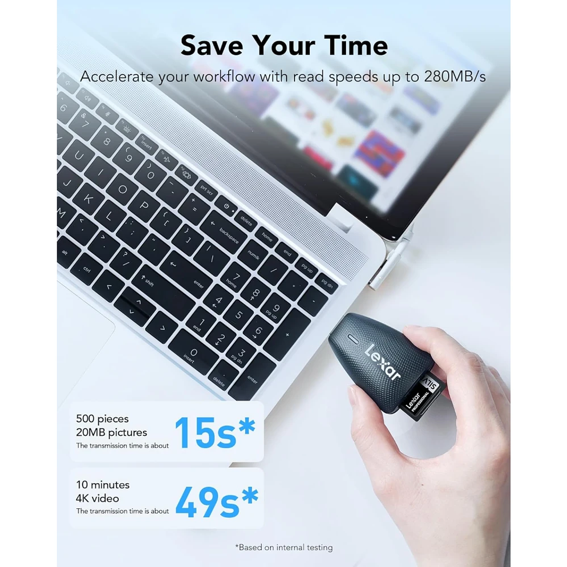 Tarjeta de memoria SDXC Lexar  128GB Profesional SILVE4R PRO UHS-II 4