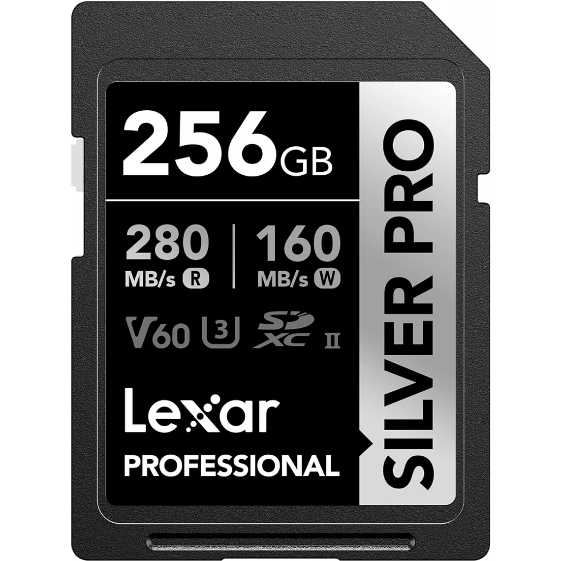 Tarjeta de memoria SDXC Lexar  256GB Profesional SILVER PRO UHS-II V60 1