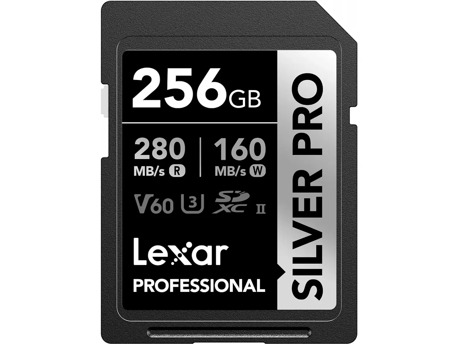 Tarjeta de memoria SDXC Lexar  256GB Profesional SILVER PRO UHS-II V60 1