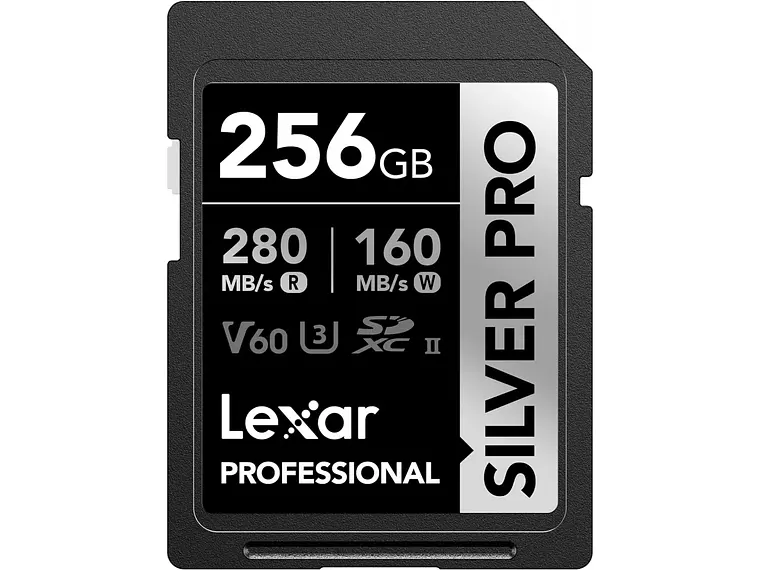 Tarjeta de memoria SDXC Lexar  256GB Profesional SILVER PRO UHS-II V60 1