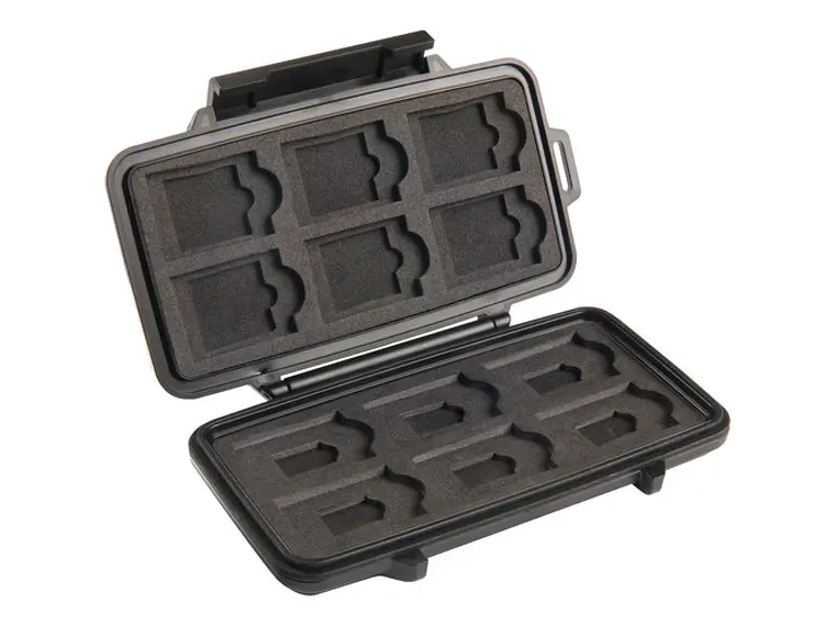 Pelican 0915 Memory Card Case for 12 SD, 6 miniSD, and 6 microSD Cards (Black) 1