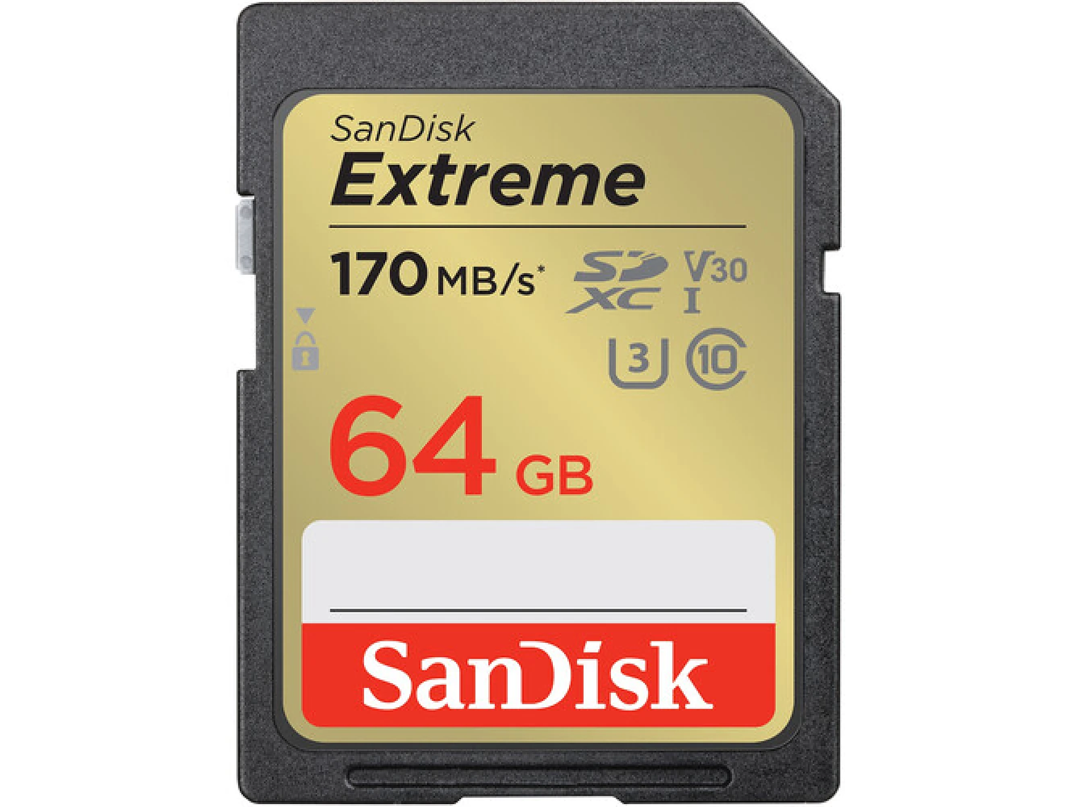 Sandisk SDXC Extreme 64GB 170mb/s V30 1