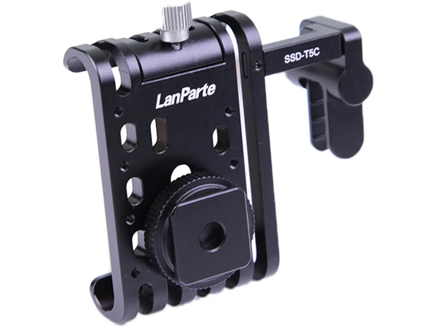 LanParte Clamp Cold Shoe para Samsung T5 SSD 1