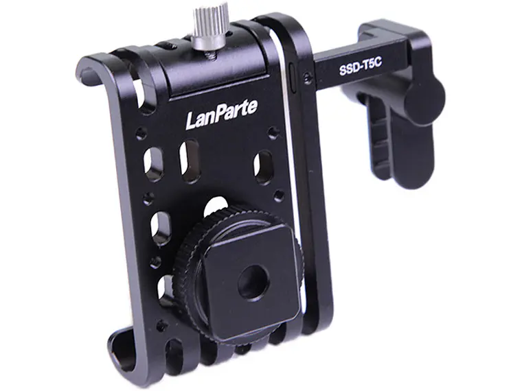 LanParte Clamp Cold Shoe para Samsung T5 SSD 1