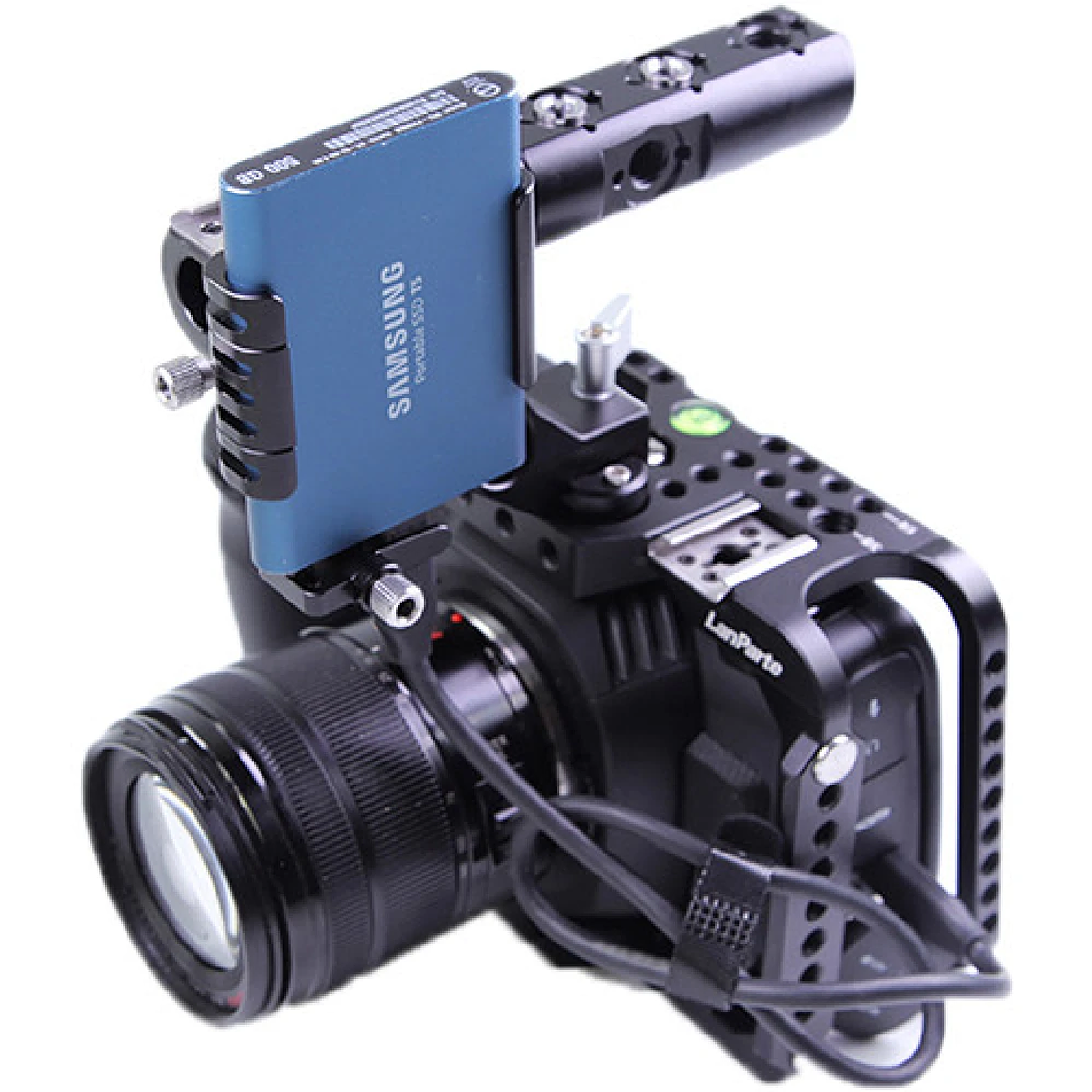 LanParte Clamp Cold Shoe para Samsung T5 SSD 2