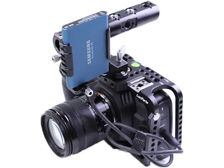 LanParte Clamp Cold Shoe para Samsung T5 SSD 2