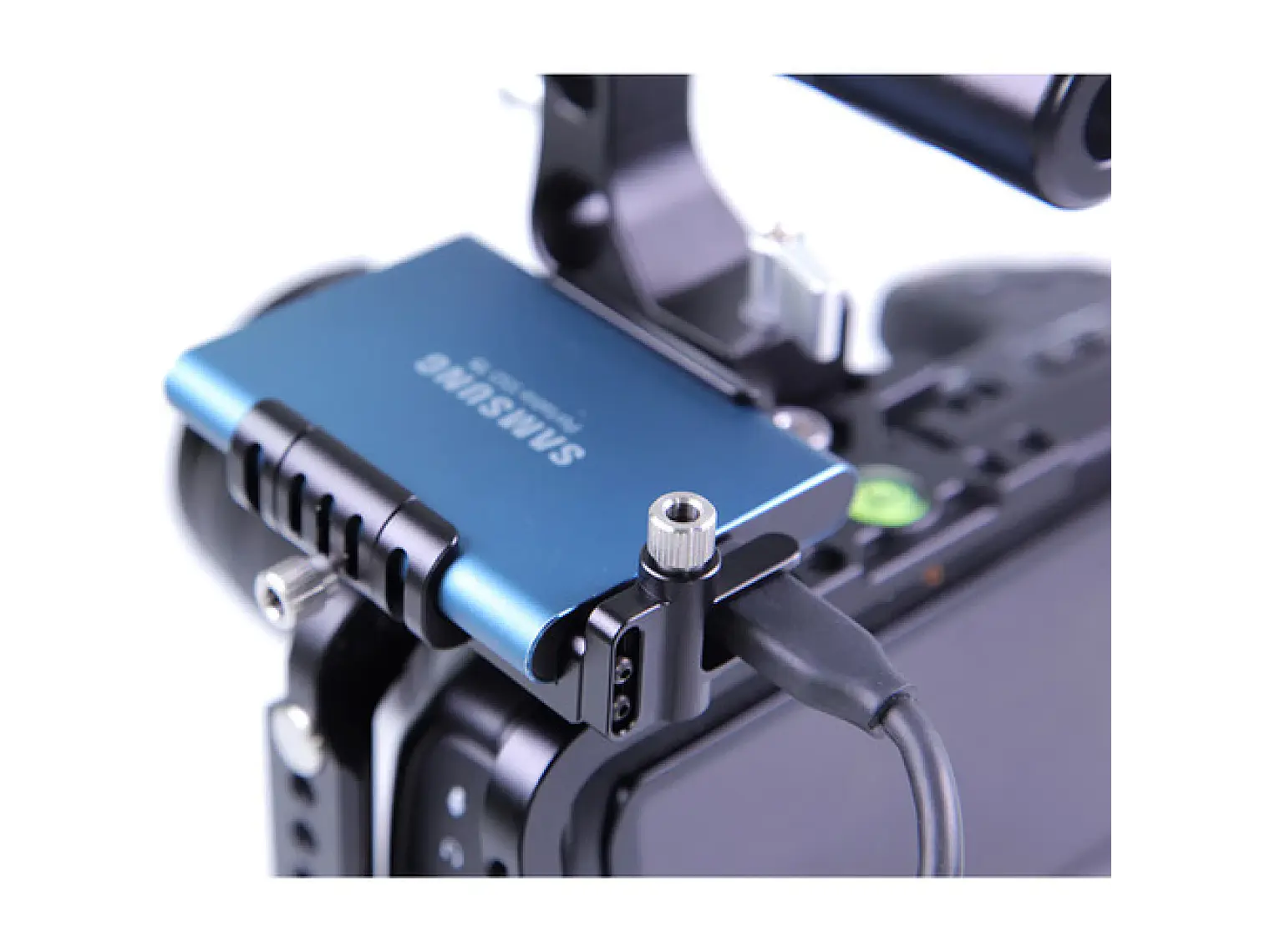 LanParte Clamp Cold Shoe para Samsung T5 SSD 5