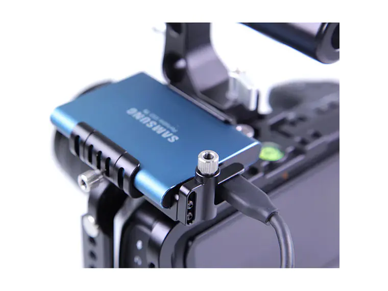 LanParte Clamp Cold Shoe para Samsung T5 SSD 5