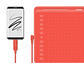 HUION PEN TABLET INSPIROY H611 ROJA - Miniatura 2