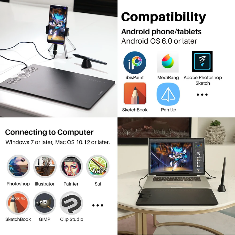 HUION PEN TABLET INSPIROY H610 3