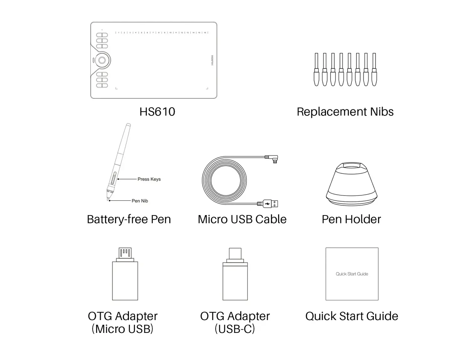 HUION PEN TABLET INSPIROY H610 7