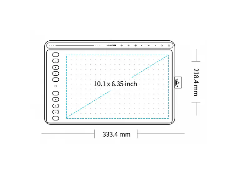 HUION PEN TABLET INSPIROY H611 Gris 2