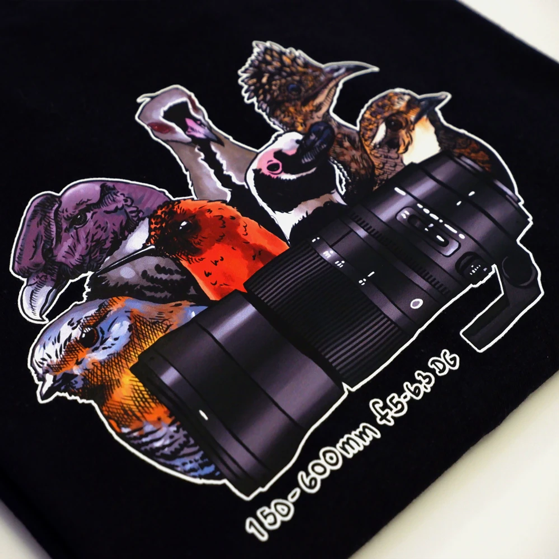 Polera Negra con Diseño de Aves Color 2