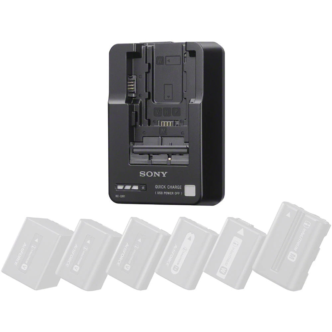 Sony BC-QM1 CARGADOR DE BATERIA PARA W / V / M / H / P para FW50 1