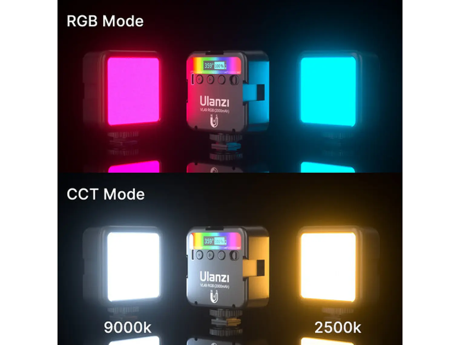 Ulanzi UL-2287 VL49 RGB Lampara Led 2