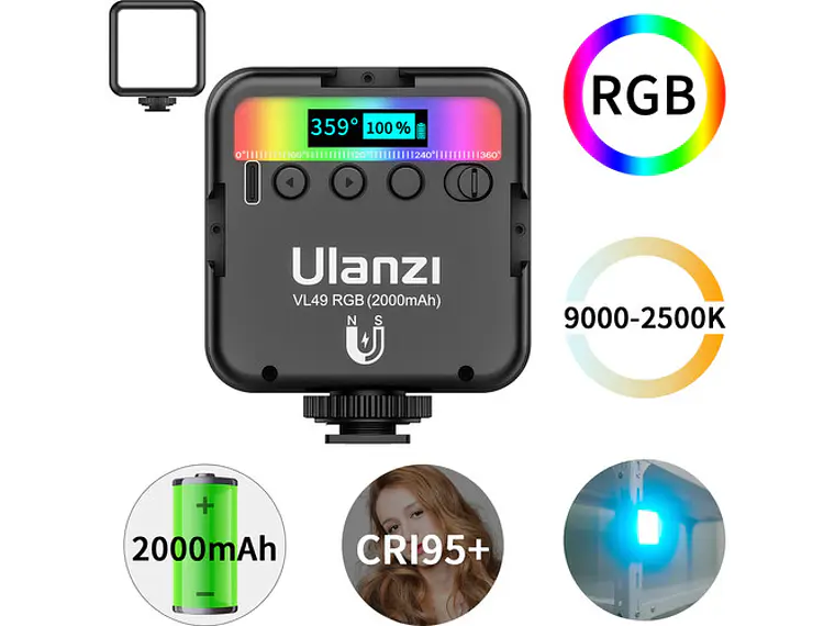 Ulanzi UL-2287 VL49 RGB Lampara Led 3