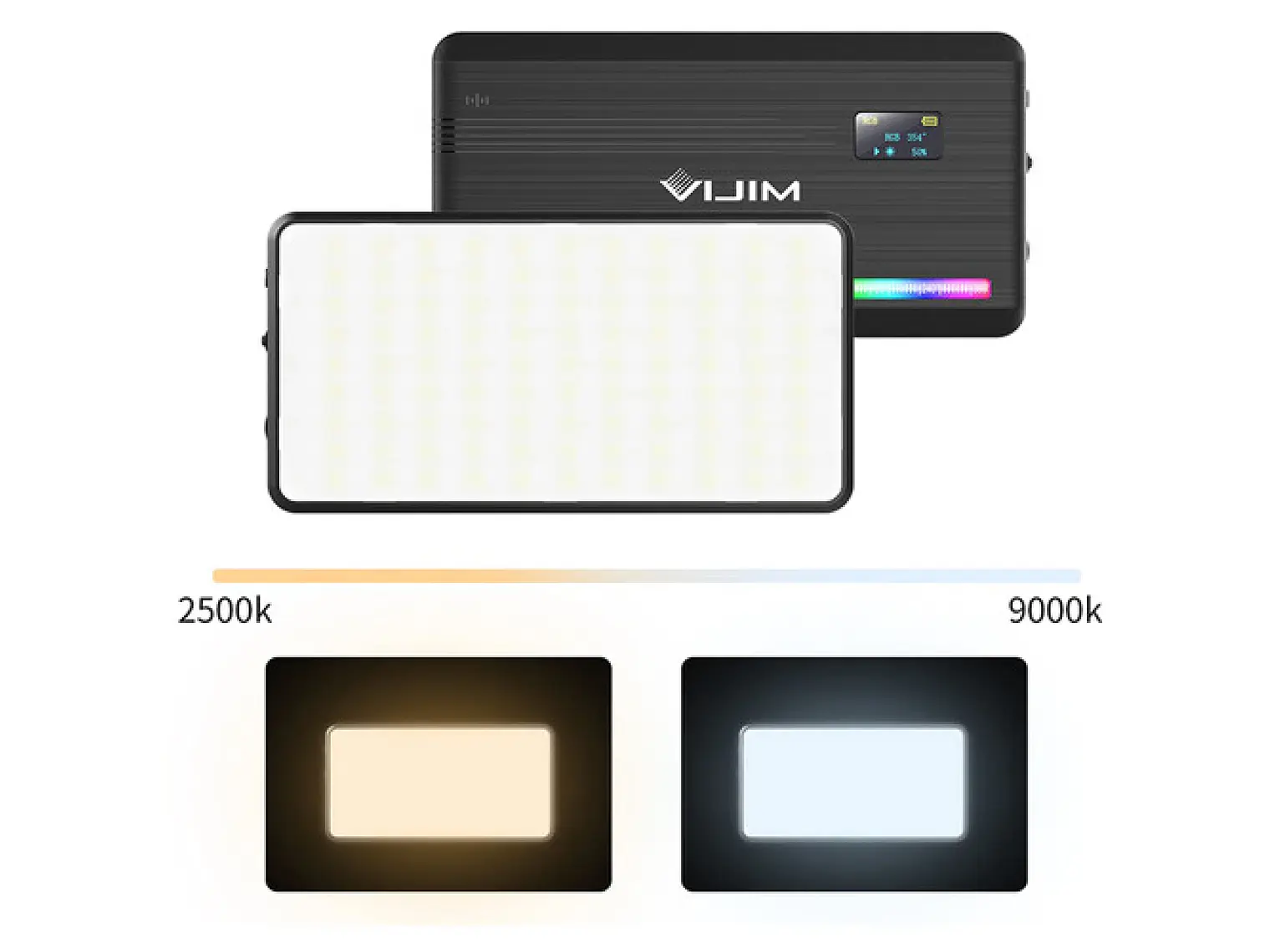 VIJIM UL-2206 VL196 Luz Led Multicolor  Con Difusor Y Panal 10