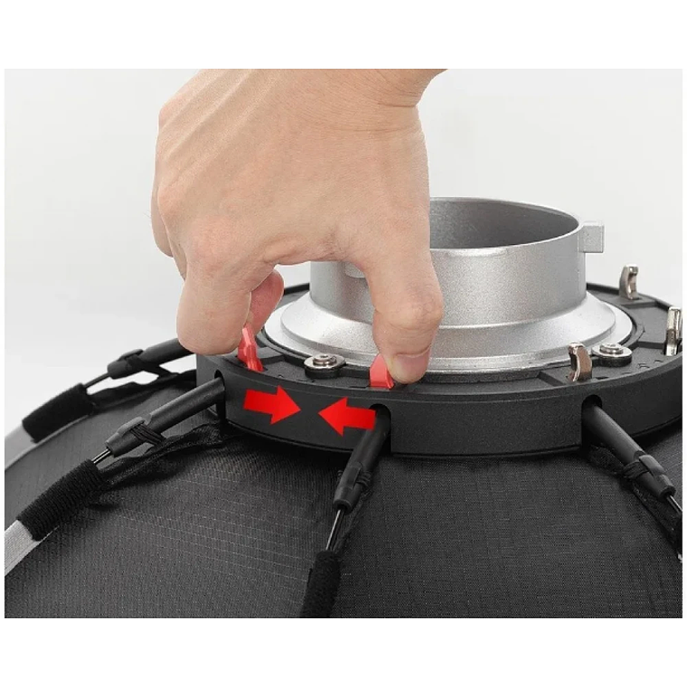 Triopo k2-120 Softbox Octogonal Armado facil. 120cm Bowens 3