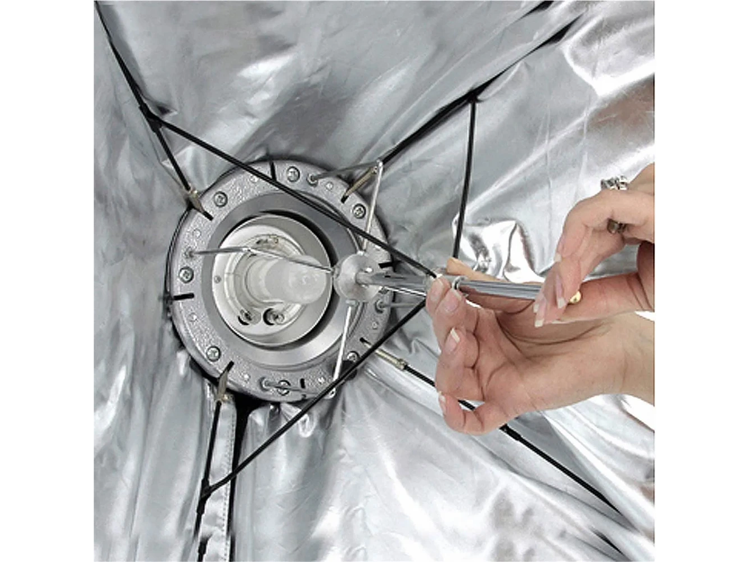 Nicefoto Softbox Paragua KS 80×120 cm con grilla 2