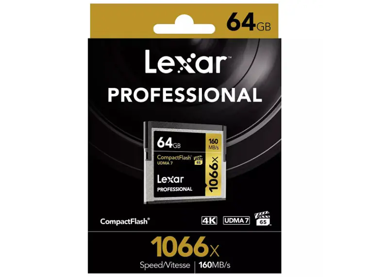 Tarjeta de memoria Lexar CF 64 GB PRO 1066x 1