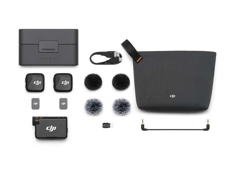 DJI Mic Mini (2 TX + 1 RX + Charging Case)	 10
