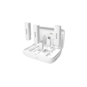 BOYA BY-BOYALINK Sistema de Microfono Inalambrico Doble. Todo en uno