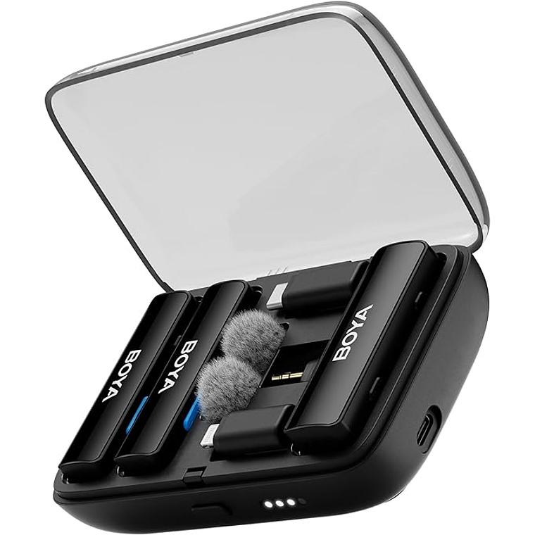 BOYA BY-BOYALINK Sistema de Microfono Inalambrico Doble. Todo en uno 3