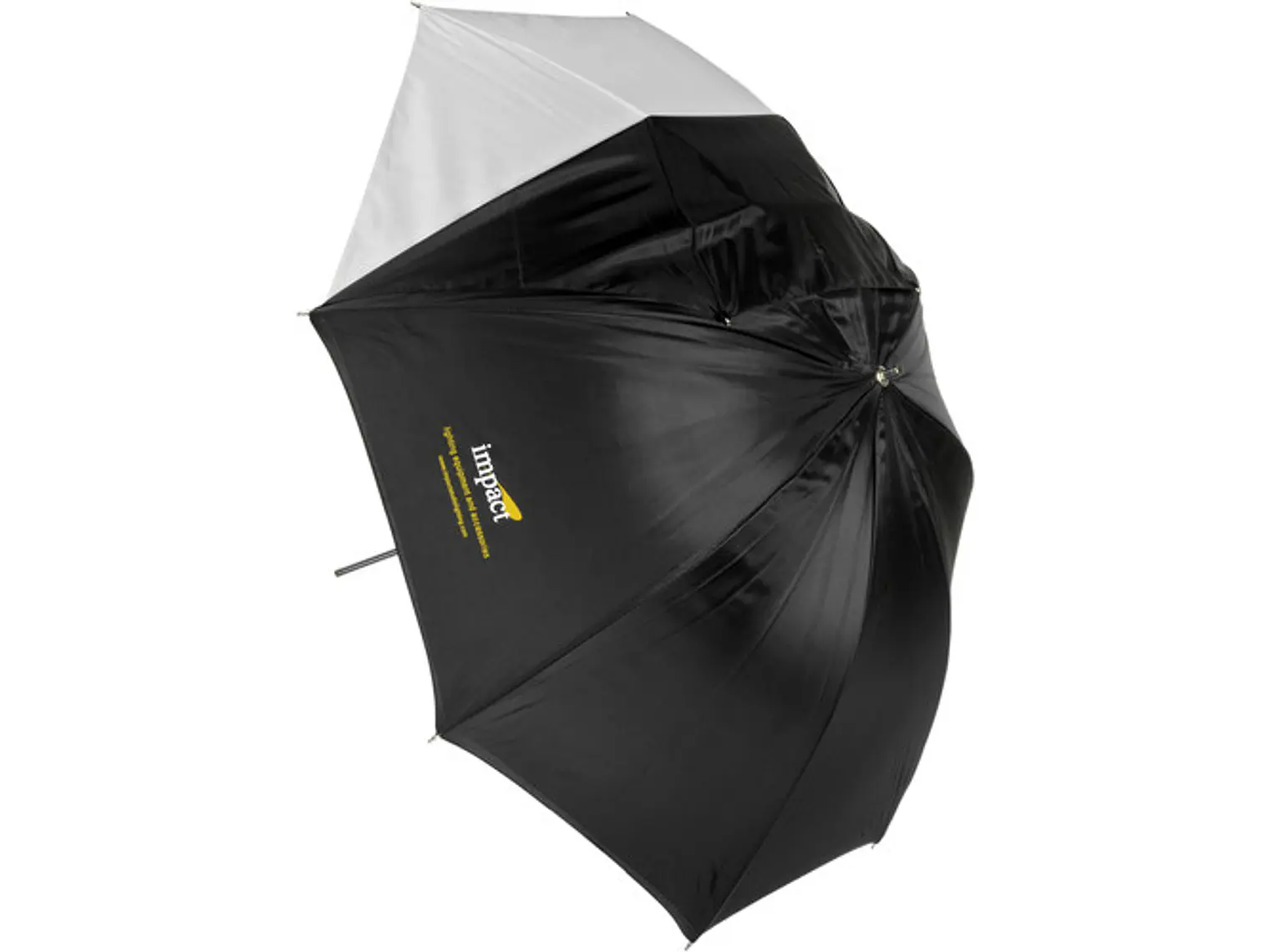UBBW32 Impact Paraguas convertible blanco satinado/negro 80cm  1