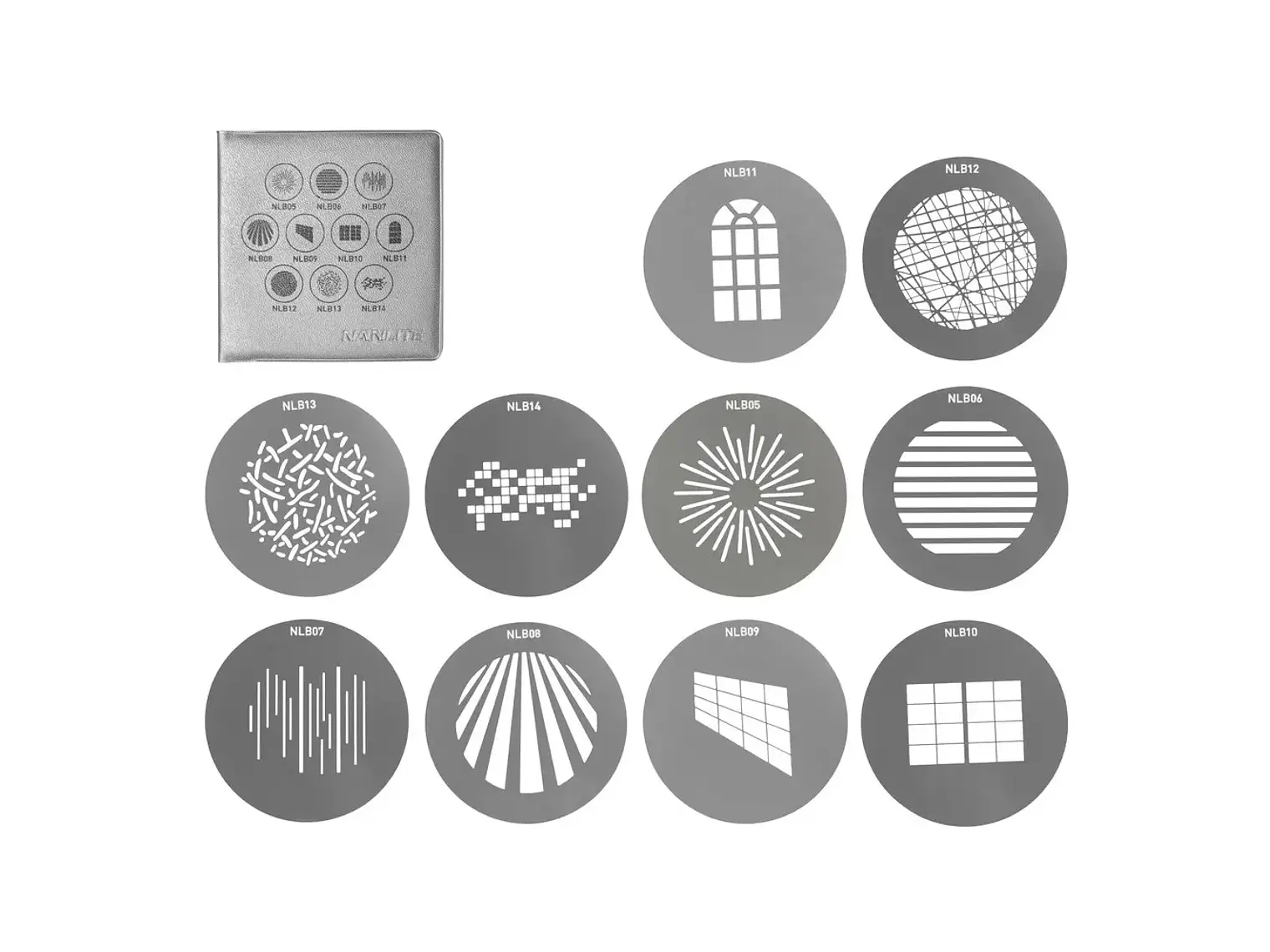 (AS-GB-B-SET1) NANLITE Set 1 Gobo Bowens 2