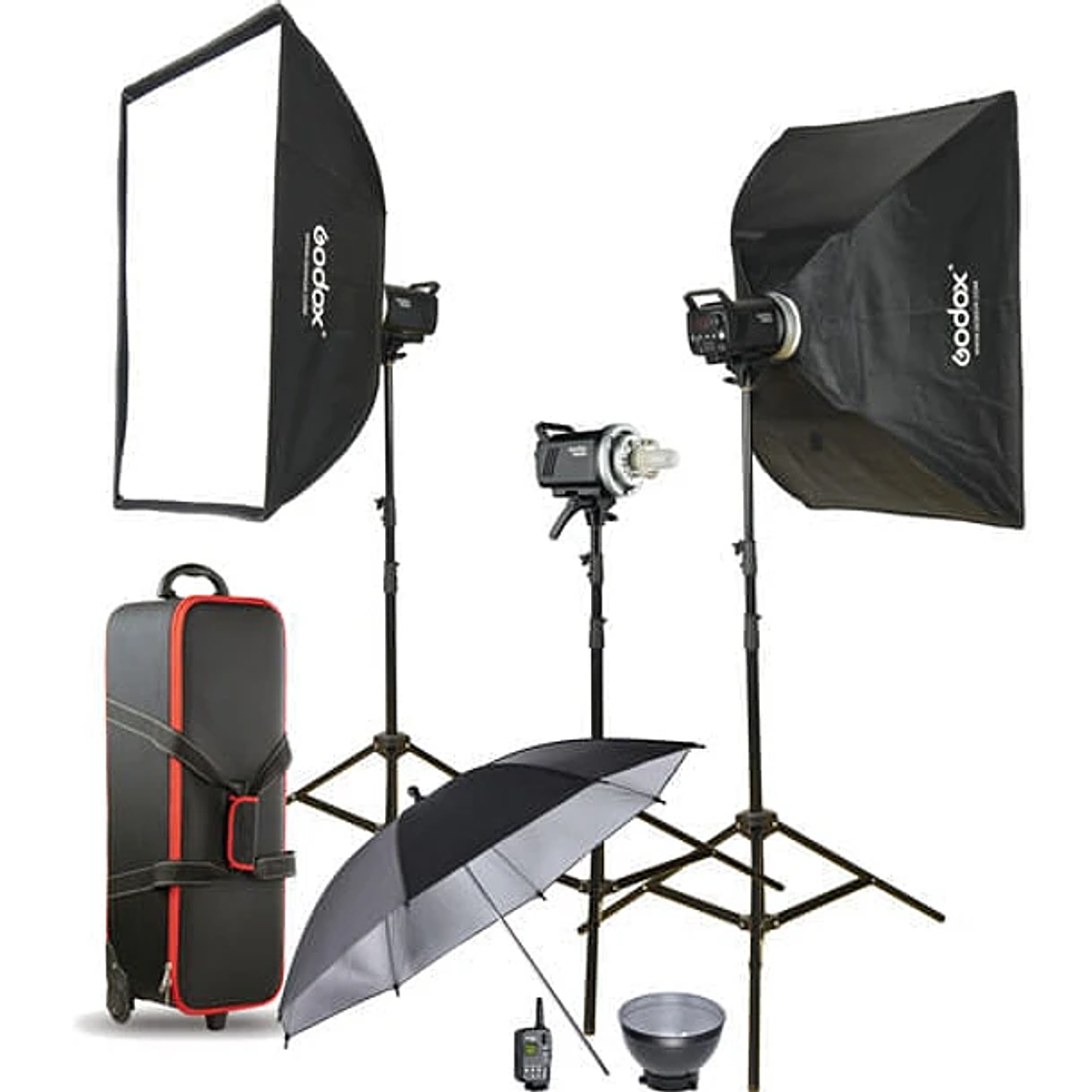 Kit Flash de Estudio Godox MS300 - 3 x 300W 1