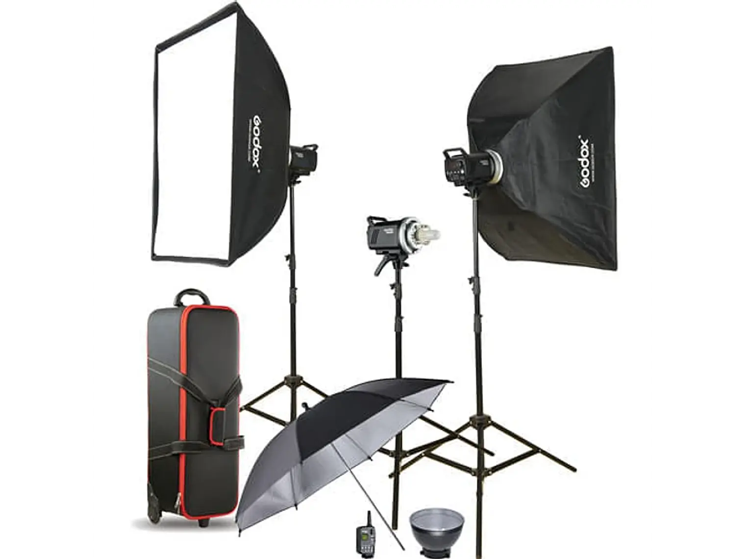 Kit Flash de Estudio Godox MS300 - 3 x 300W 1