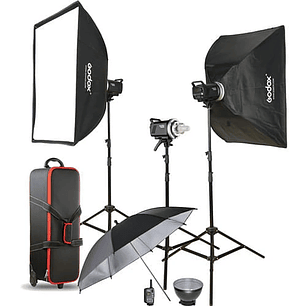 Kit Flash de Estudio Godox MS300 - 3 x 300W