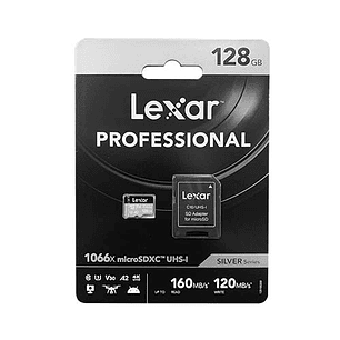 Tarjeta Memoria Lexar 128GB Micro SDXC 1066X C-10 UHS-I 160MB/s-120MB/s