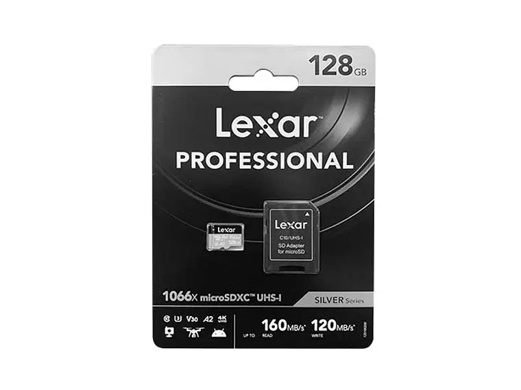 Tarjeta Memoria Lexar 128GB Micro SDXC 1066X C-10 UHS-I 160MB/s-120MB/s 1