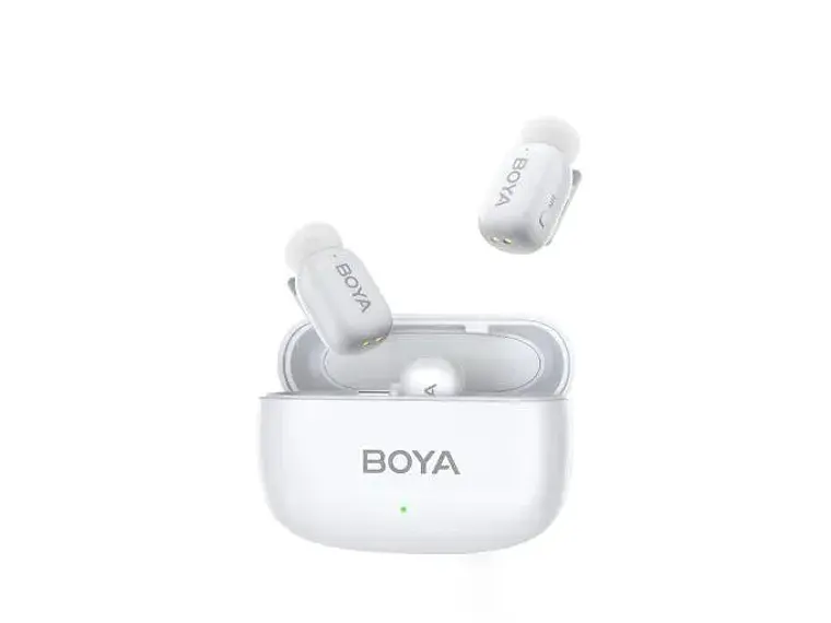 Boya Micrófono Inalámbrico Doble USb-C y Lightning – Color Blanco 1