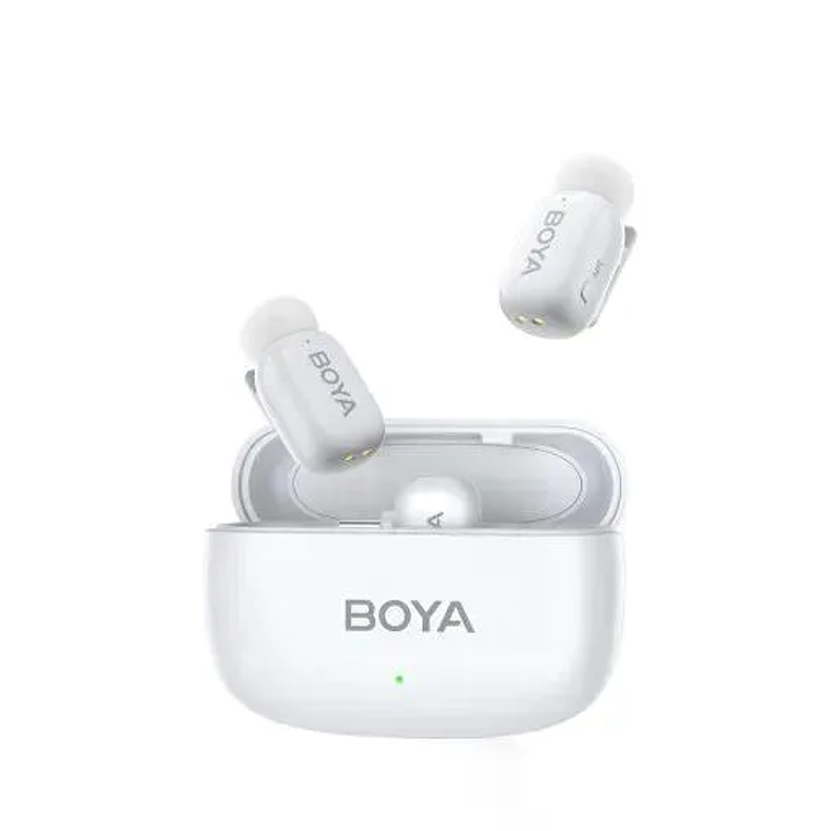 Boya Micrófono Inalámbrico Doble USb-C y Lightning – Color Blanco 1