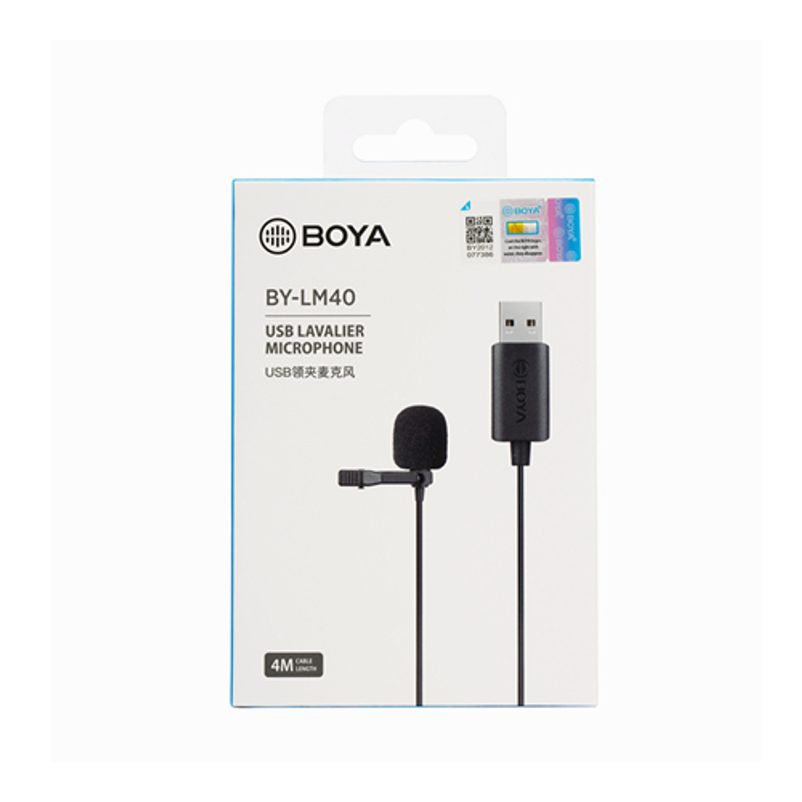 Boya Micrófono Lavalier USB Cable de 4 Metros 2