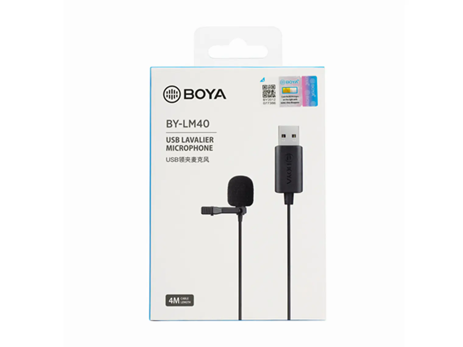 Boya Micrófono Lavalier USB Cable de 4 Metros 2