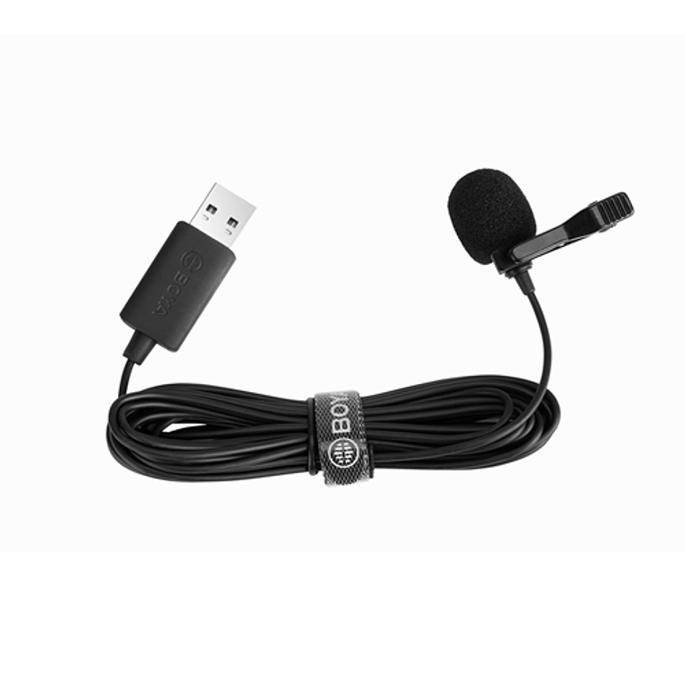 Boya Micrófono Lavalier USB Cable de 4 Metros 1