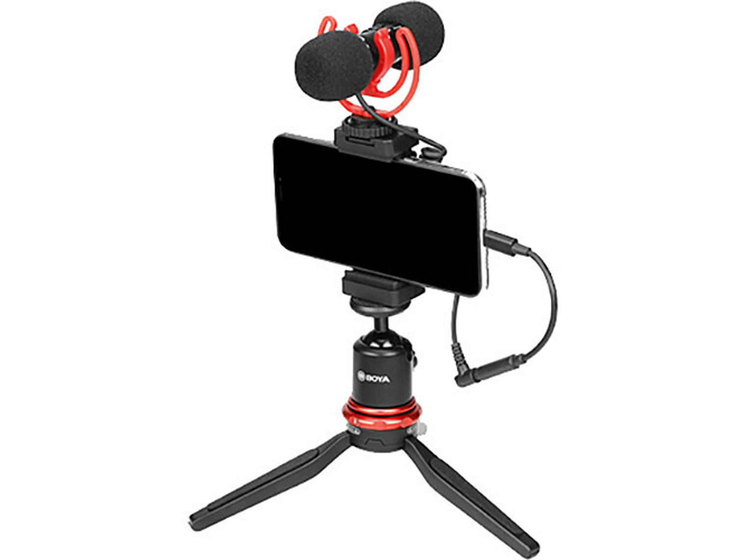 Boya Micrófono bidireccional con salida de audífonos 5