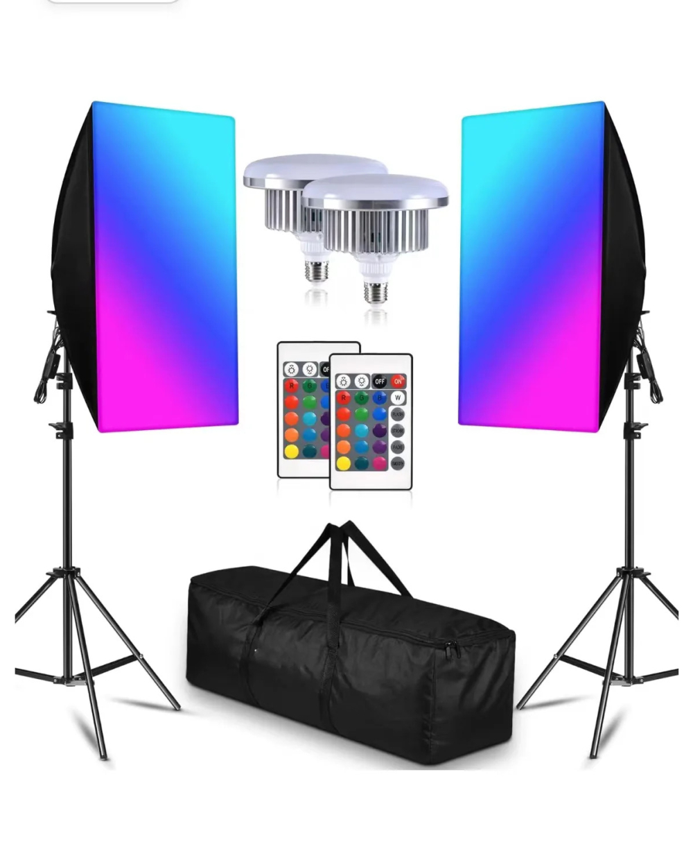 Kit de Luces Led RGB Con Softbox IL-YX-RGX02