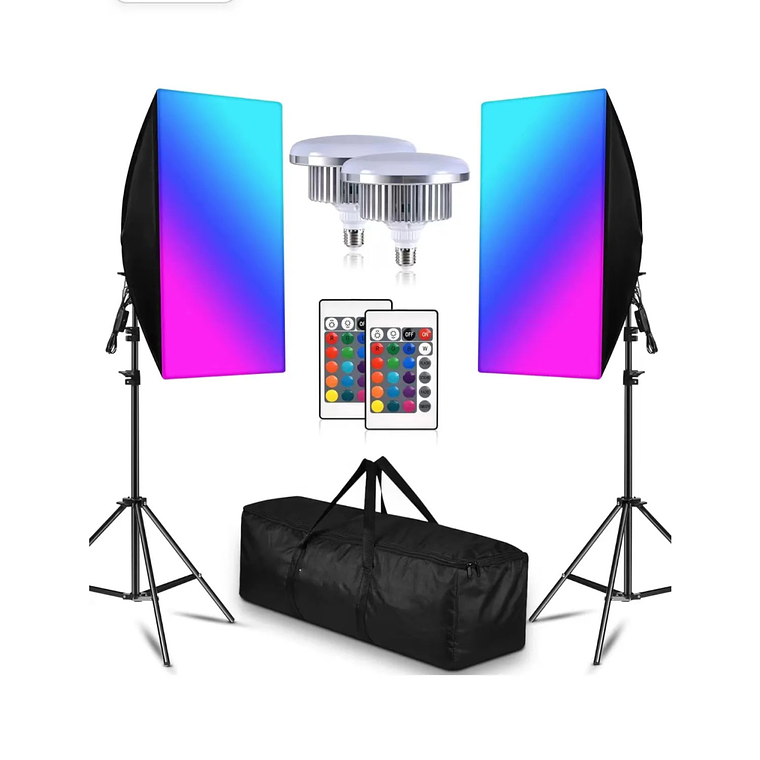 Kit de Luces Led RGB Con Softbox IL-YX-RGX02 1