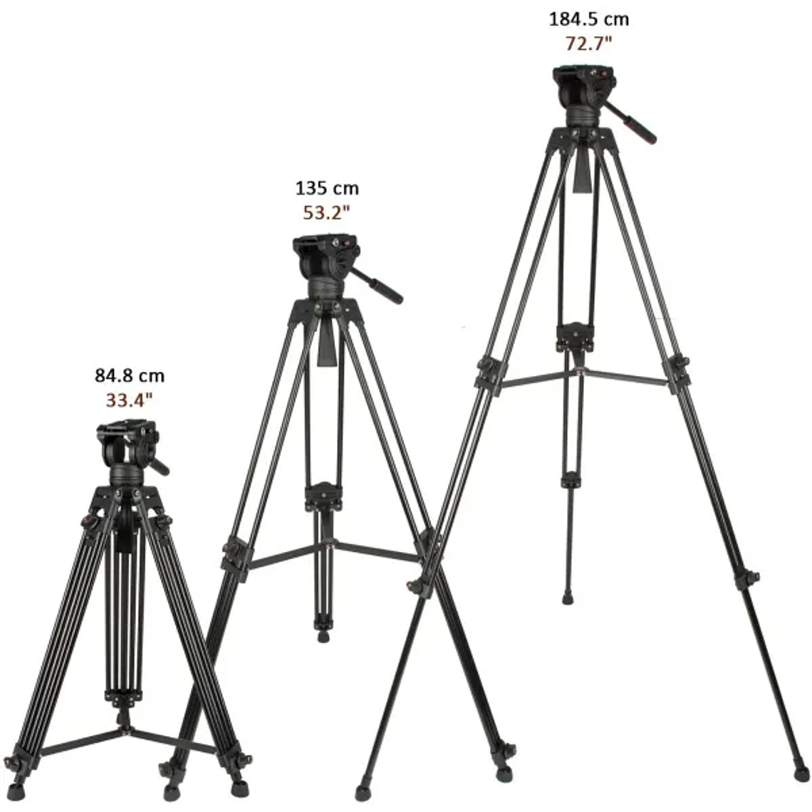 Triopo Trípode Para Video Fibra de Carbono  5