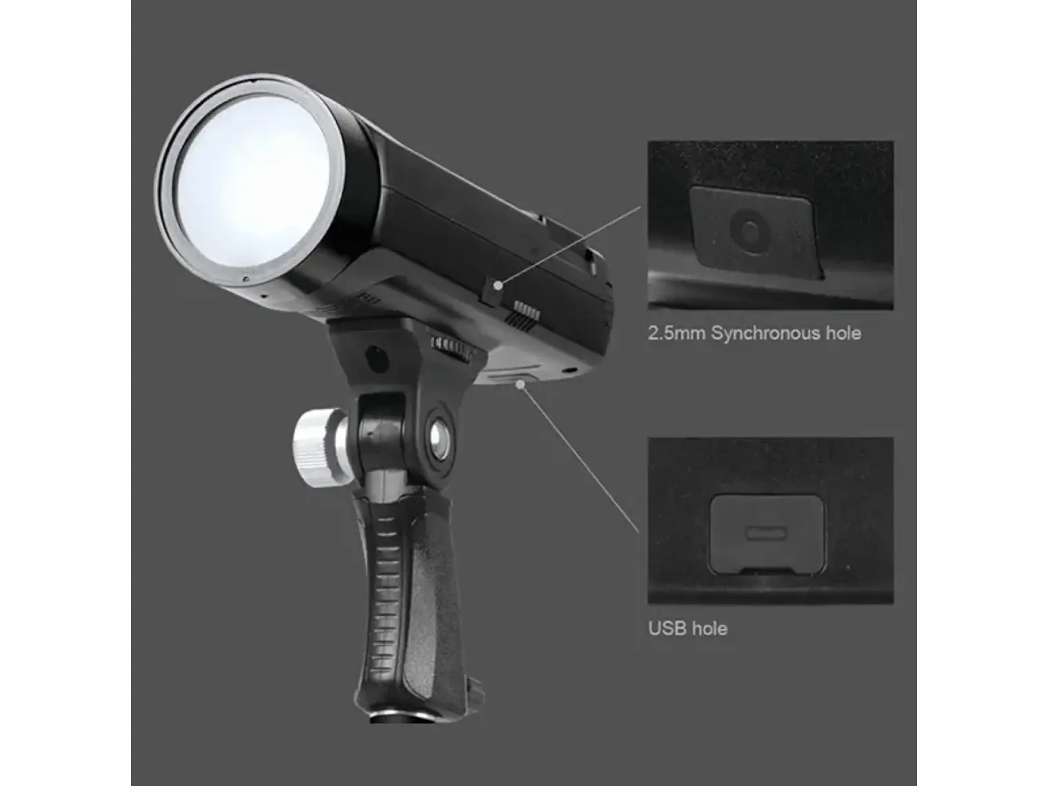 Triopo F1-250 Flash de Estudio Portátil 250W Con Batería Recargable 4