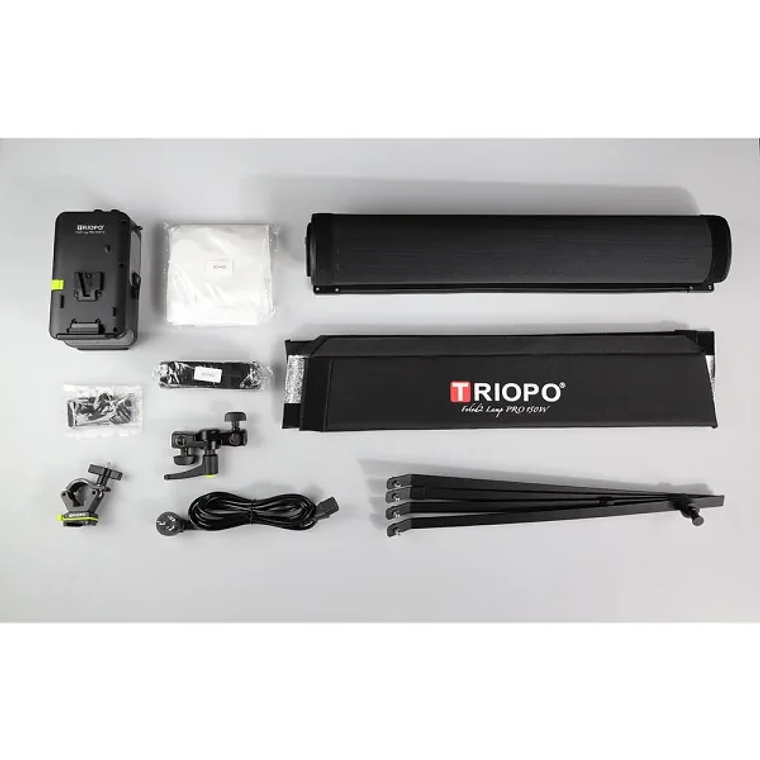 Triopo Fold2 Lamp PRO 150W E Led Plegable 60×60 cm Bicolor Con Adaptador V-Mount 4