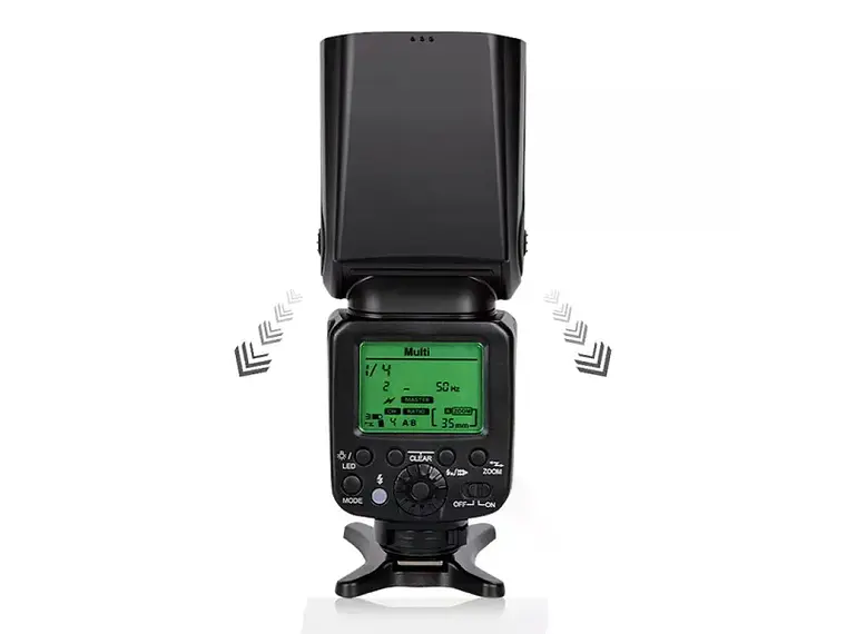 Triopo G1800 Flash Speedlight Para Canon y Nikon 2