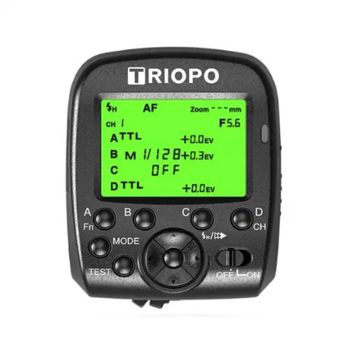 Flash Para Cámara de Contacto Central Triopo Compatible Con Canon Nikon Sony Fuji y Pentax